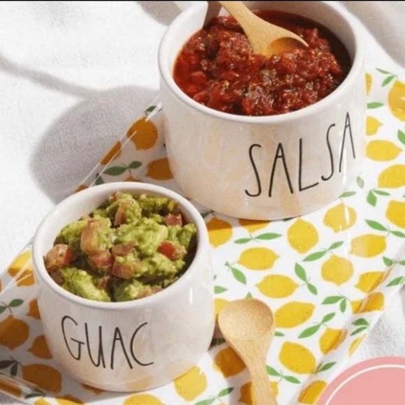 Rae Dunn Guac and Salsa Bowl Set - Picture 1 of 6